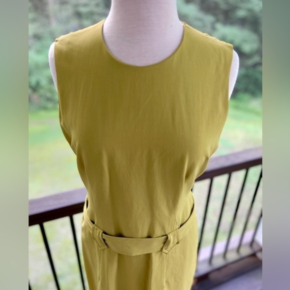 Banana Republic Sleeveless Mini Mod Jumper Style Dress Womens Sz 10 Yell… - Picture 2 of 8